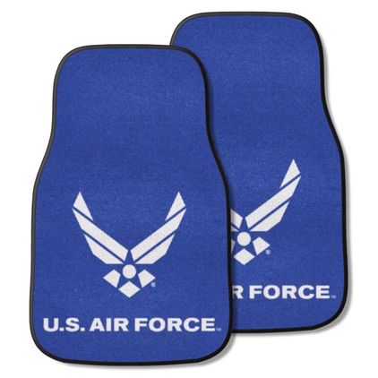 U.S. Air Force 2-pc Carpet Car Mat Set (17"x27")