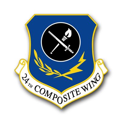 Air Force 24th Composite Wing Vinyl Transfer Decal