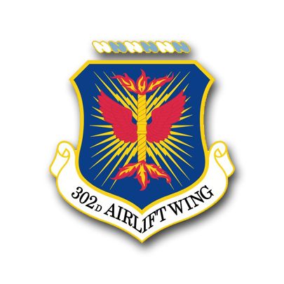 Air Force 302nd Airlift Wing Vinyl Transfer Decal