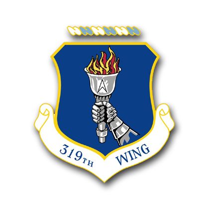 Air Force 319th Wing Vinyl Transfer Decal