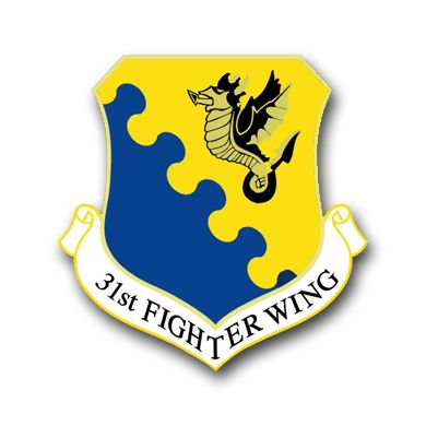 Air Force 31st Fighter Wing Vinyl Transfer Decal