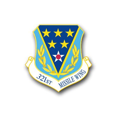 Air Force 321st Missile Wing Vinyl Transfer Decal