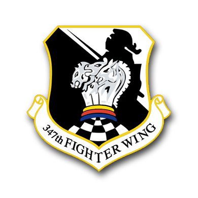 Air Force 347th Wing Vinyl Transfer Decal