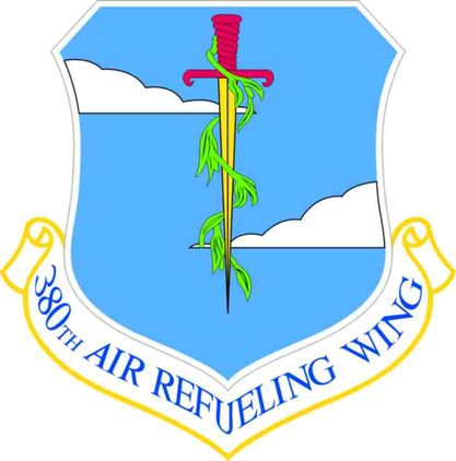 Air Force 380th Air Refueling Wing Vinyl Transfer Decal