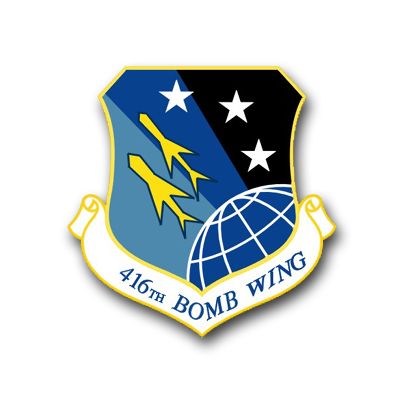 Air Force 416th Bomb Wing 3.8'' Vinyl Transfer Decal