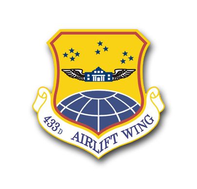 Air Force 433rd Airlift Wing Vinyl Transfer Decal