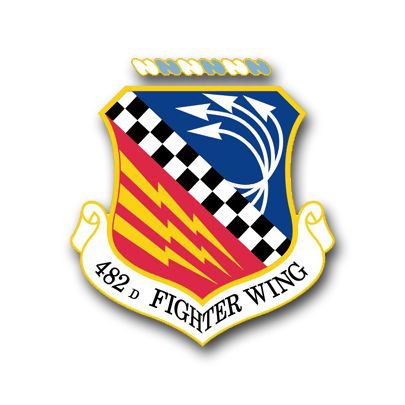 Air Force 482nd Fighter Wing Vinyl Transfer Decal