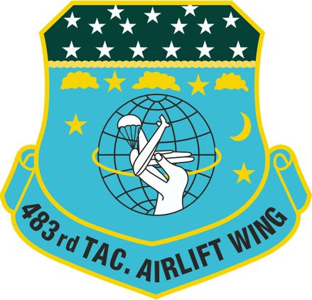 Air Force 483rd Tactical Airlift Wing Vinyl Transfer Decal