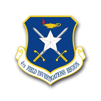 Air Force 4th Field Investigation Region Vinyl Transfer Decal