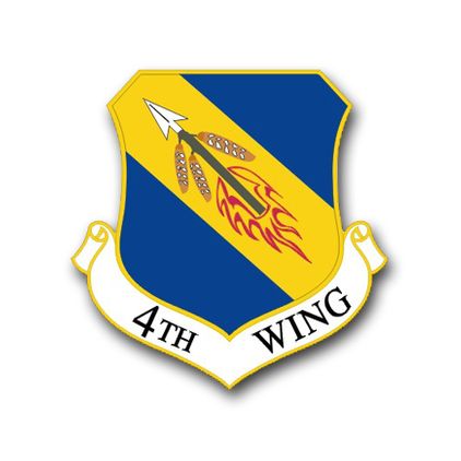 Air Force 4th Wing Vinyl Transfer Decal