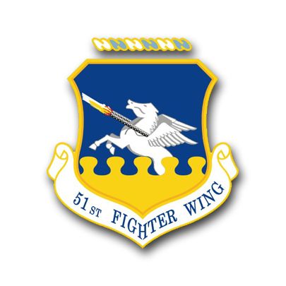Air Force 51st Fighter Wing Vinyl Transfer Decal