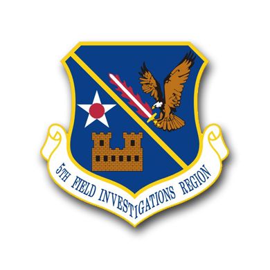 Air Force 5th Field Investigation Region Vinyl Transfer Decal