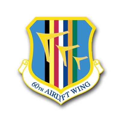 Air Force 60th Airlift Wing Vinyl Transfer Decal