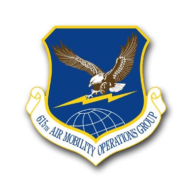 Air Force 615th Air Mobility Operations Group Vinyl Transfer Decal