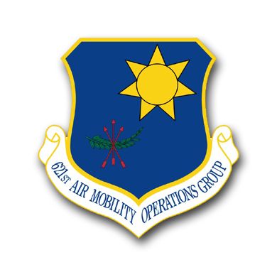 Air Force 621st Air Mobility Operations Group Vinyl Transfer Decal