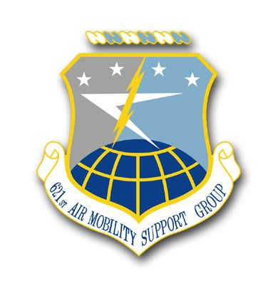 Air Force 621st Air Mobility Support Group Vinyl Transfer Decal