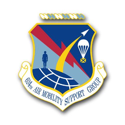 Air Force 624th Air Mobility Support Group Vinyl Transfer Decal