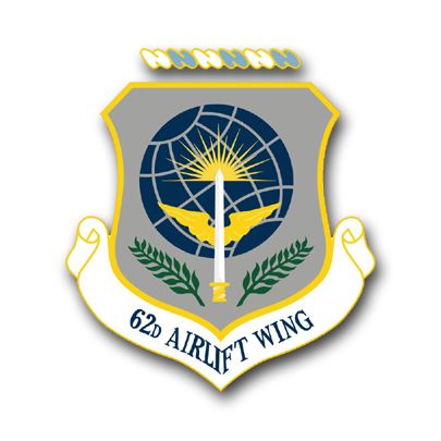 Air Force 62nd Airlift Wing Vinyl Transfer Decal