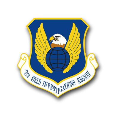 Air Force 7th Field Investigation Region Vinyl Transfer Decal