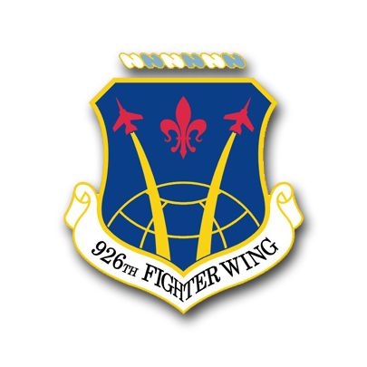 Air Force 926th  Fighter Wing Vinyl Transfer Decal