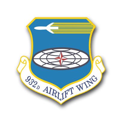 Air Force 932nd Airlift Wing Vinyl Transfer Decal