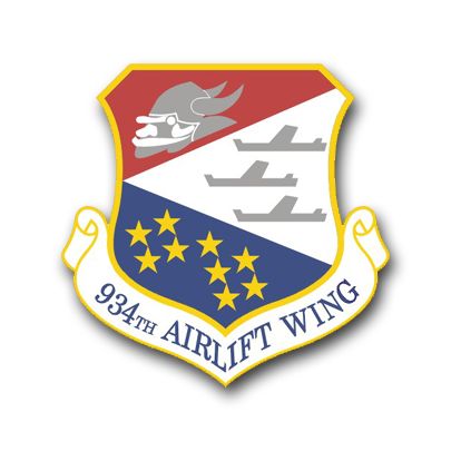 Air Force 934th Airlift Wing Vinyl Transfer Decal