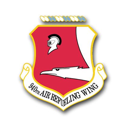 Air Force 940th Air Refueling Wing Vinyl Transfer Decal