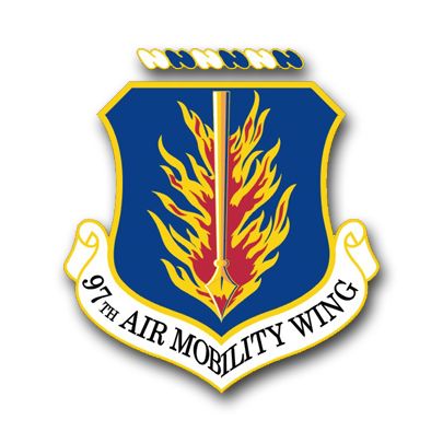 Air Force 97th Air Mobility Wing Vinyl Transfer Decal