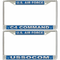 Air Force Commands License Plate Frames Thumbnail Illustration
