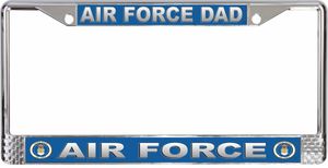 Air Force Dad' License Plate Frame
