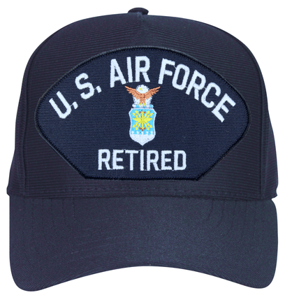 Air Force Emblematic Retired Silver Ball Cap Hat