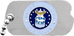 Air Force Dog Tag 1" Lapel Pin