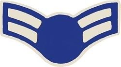 Air Force E3 Airman 1st Class (without star) 1 1/16" Lapel Pin