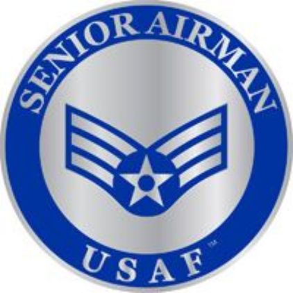 Air Force E4 Senior Airman (with star) Lapel Pin
