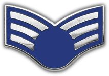 Air Force E4 Senior Airman (without star) Lapel Pin