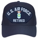 Air Force Emblematic Retired Silver Ball Cap Hat