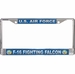 Air Force 'F-16 Fighting Falcon' License Plate Frame