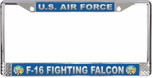 Air Force 'F-16 Fighting Falcon' License Plate Frame