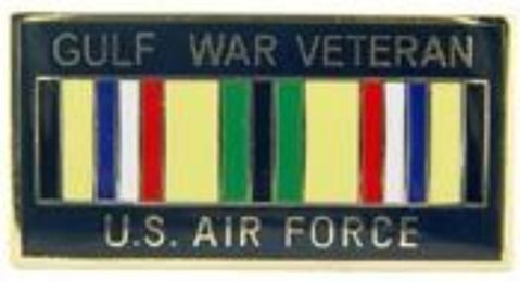 Air Force Gulf War Veteran 1 1/8" Lapel Pin