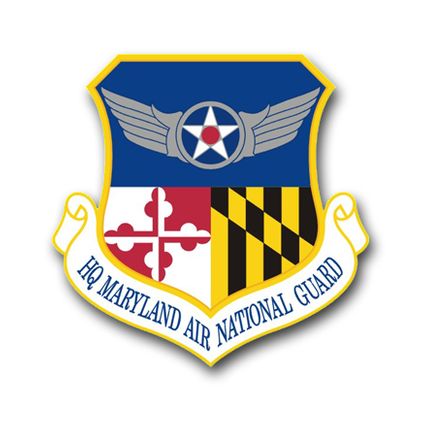 Air Force Headquarter Maryland Air National Guard Vinyl Transfer Decal