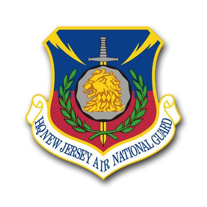 Air Force Headquarters New Jersey Air National Guard Vinyl Transfer Decal