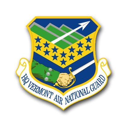 Air Force Headquarters Vermont Air National Guard Vinyl Transfer Decal