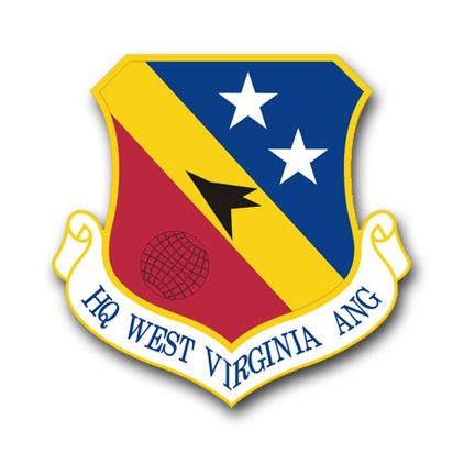 Air Force Headquarters West Virginia Air National Guard Vinyl Transfer Decal