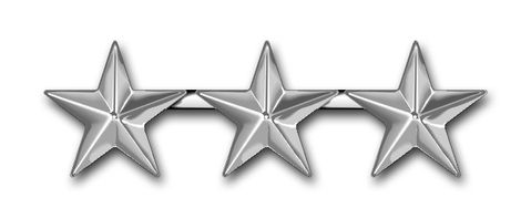 Air Force Lieutenant General Officer Rank Insignia Vinyl Transfer Decal