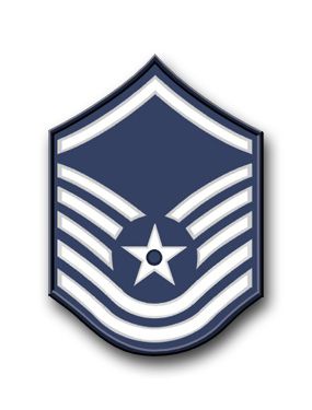 Air Force Master Sergeant (No Diamond) Vinyl Transfer Decal