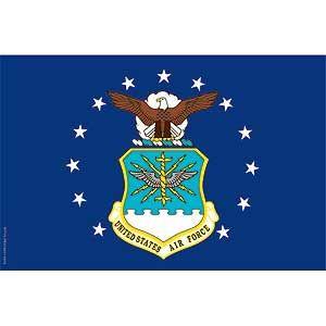 Air Force Mini 4" x 6" Flag on a stick