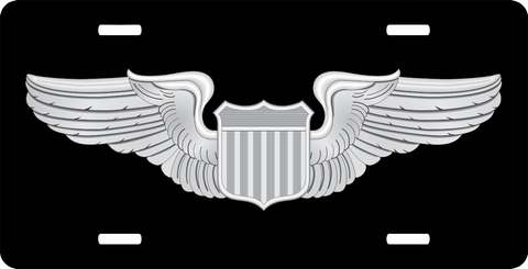 Air Force Pilot Wings License Plate
