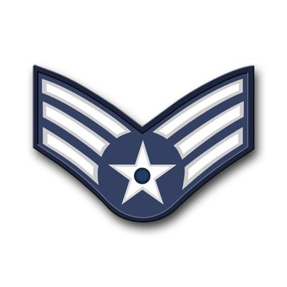 Air Force Senior Airman Vinyl Transfer Decal
