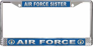 Air Force Sister' License Plate Frame
