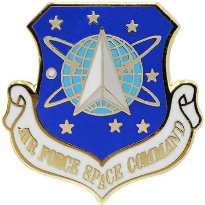 Air Force Space Command Crest 1 1/8" Pin
